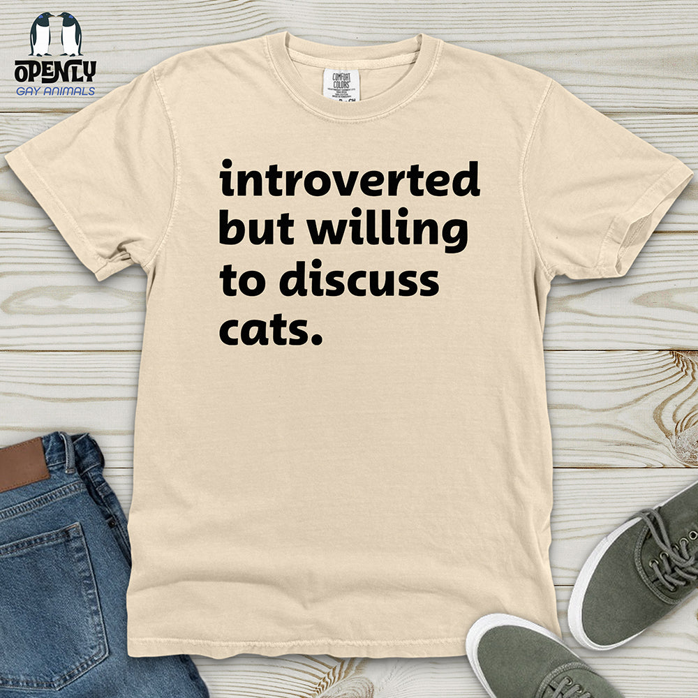 Introverted - Black Heavy Cotton Comfort Colors Tee