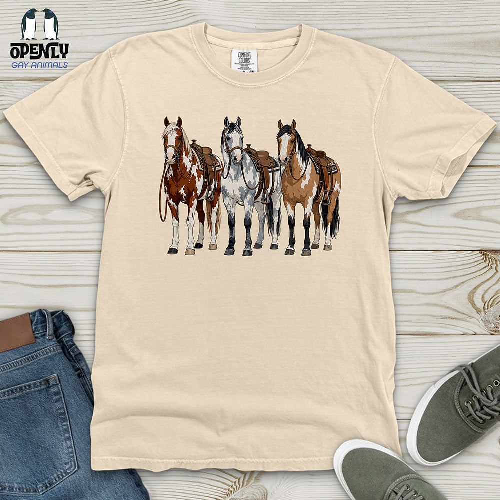 Western Horses Heavy Cotton Comfort Colors Tee