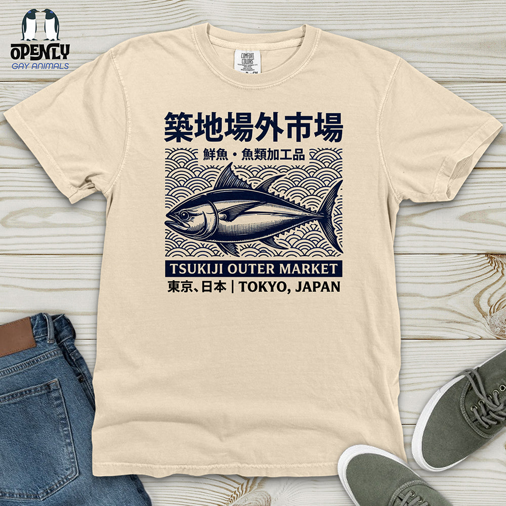 Tsukiji Fish Market Heavy Cotton Comfort Colors Tee