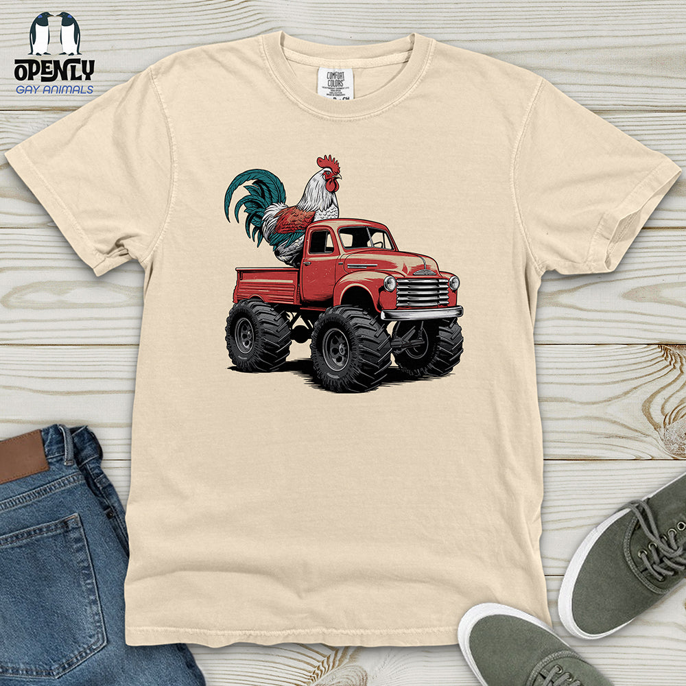 Chicken Monster Truck Heavy Cotton Comfort Colors Tee