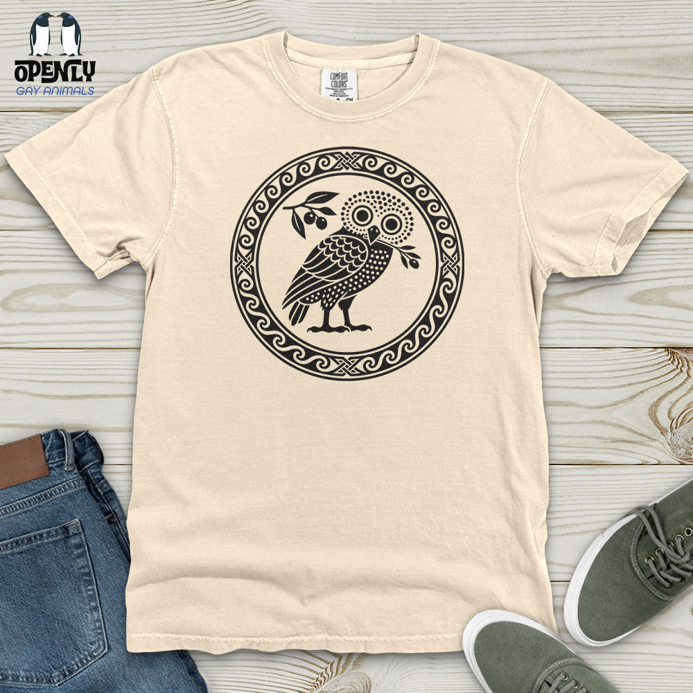 Ancient Athens Owl Heavy Cotton Comfort Colors Tee