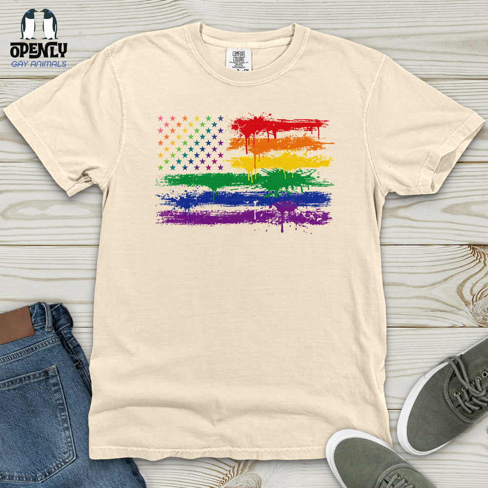 Gay Flag Heavy Cotton Comfort Colors Tee