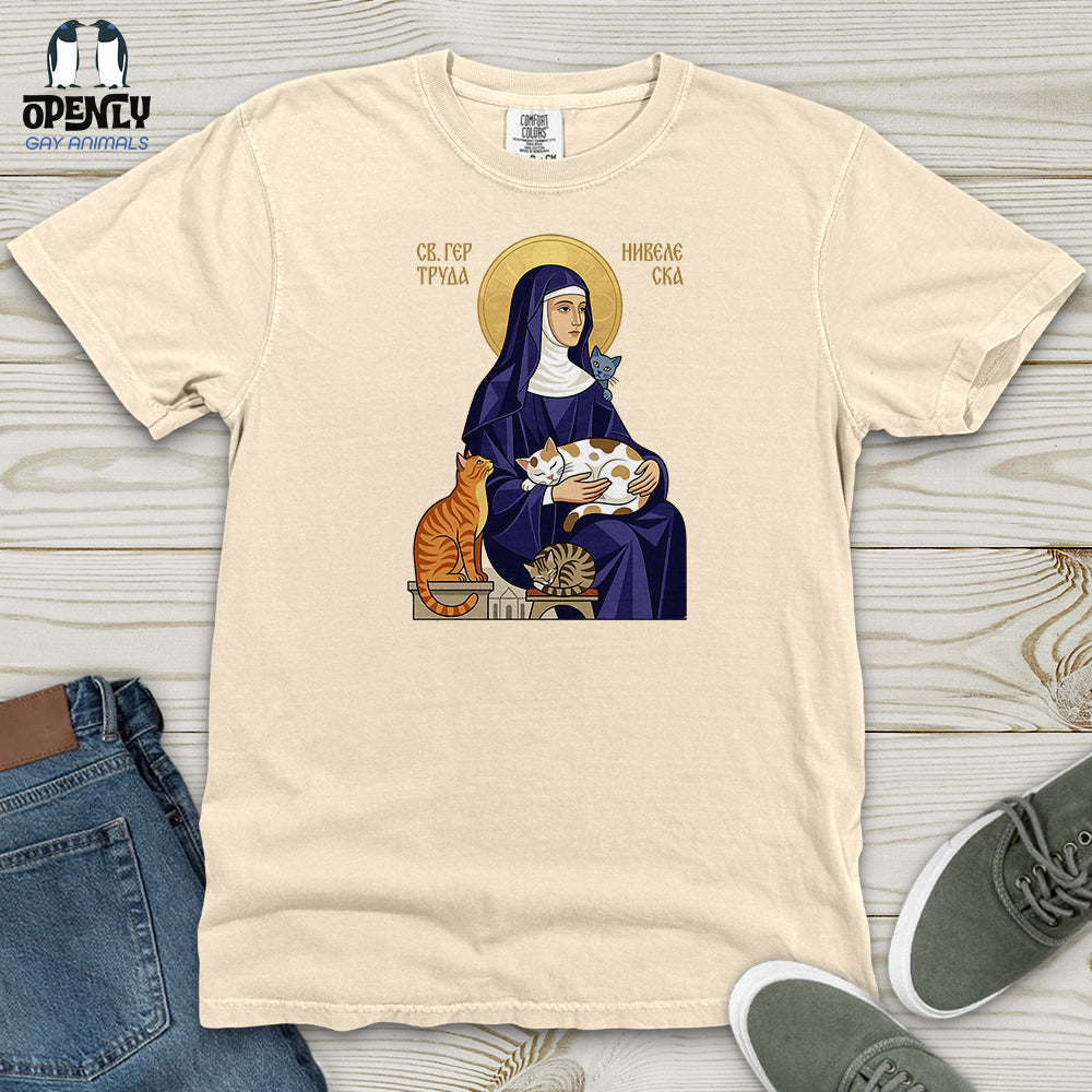 Saint Gertrude of Nivelles Heavy Cotton Comfort Colors Tee