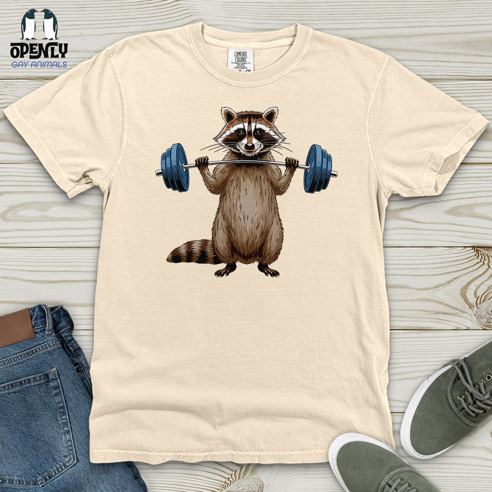 Raccoon Dumbbelling Heavy Cotton Comfort Colors Tee