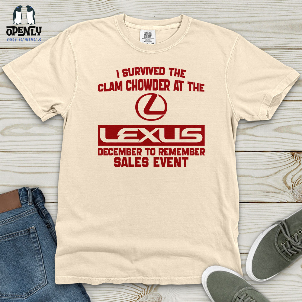I Survived the Clam Heavy Cotton Comfort Colors Tee