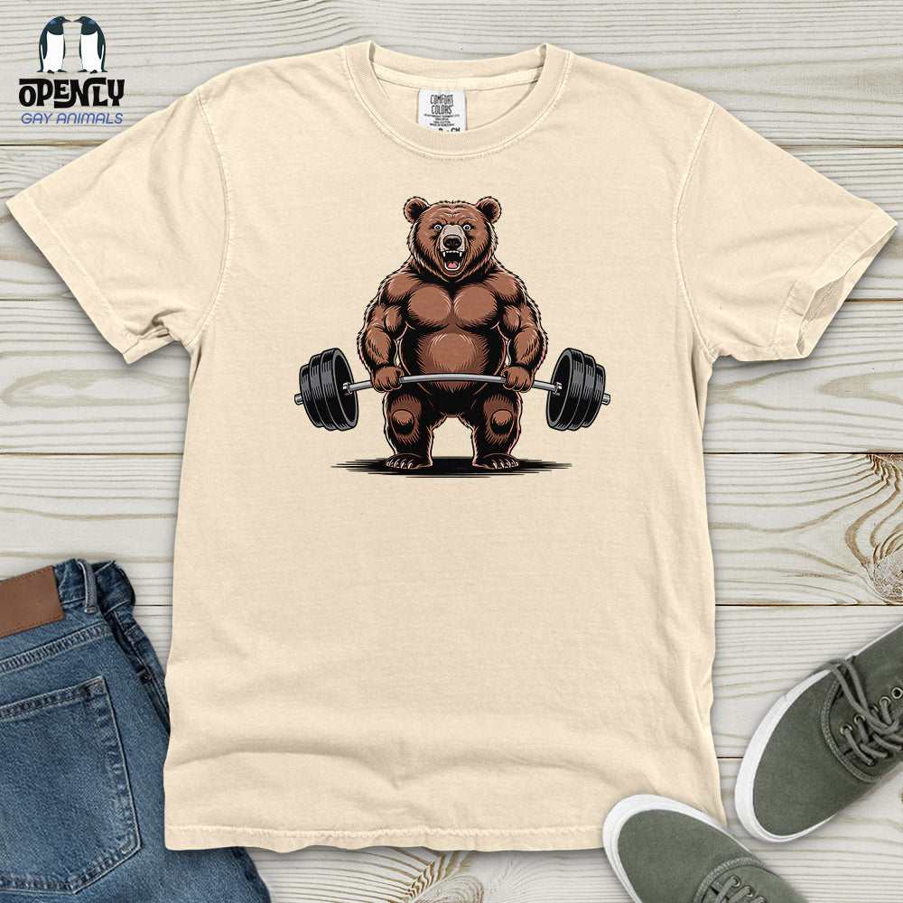 Bear Dumbbelling Heavy Cotton Comfort Colors Tee