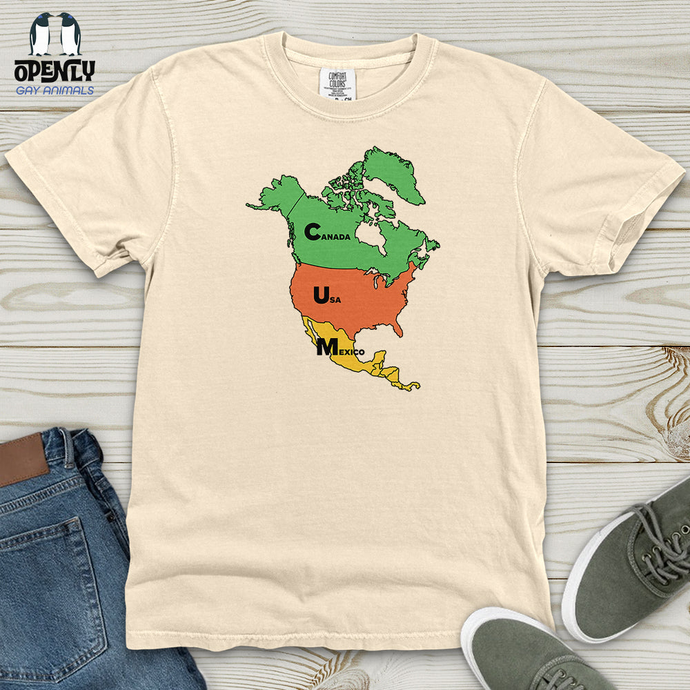 Canada USA Mexico Heavy Cotton Comfort Colors Tee