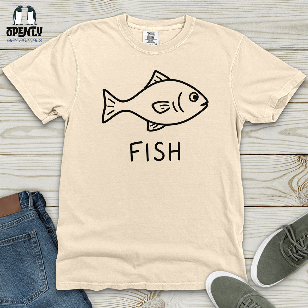Minimalist Fish Heavy Cotton Comfort Colors Tee