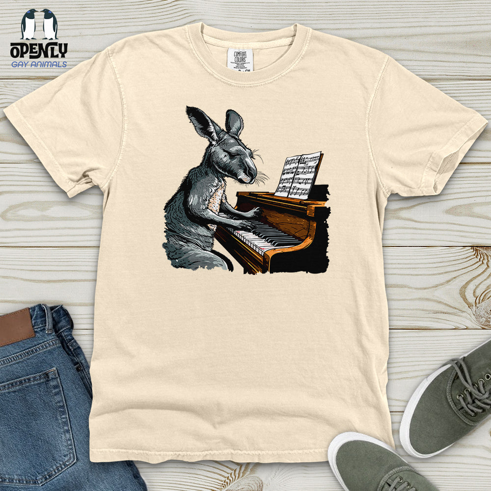 Kangaroo Piano Concert Heavy Cotton Comfort Colors Tee