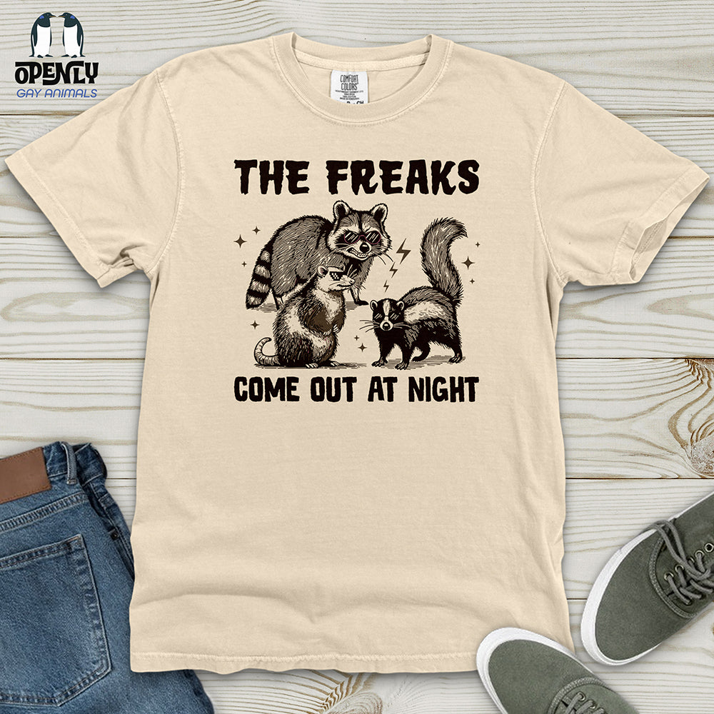 The Freaks Come Out at Night Heavy Cotton Comfort Colors Tee