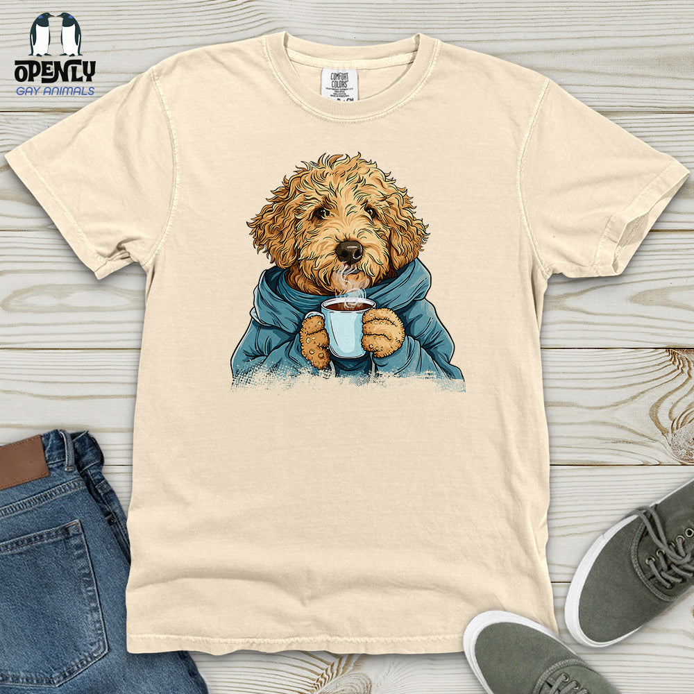 Labradoodle Cozy Beverage Heavy Cotton Comfort Colors Tee