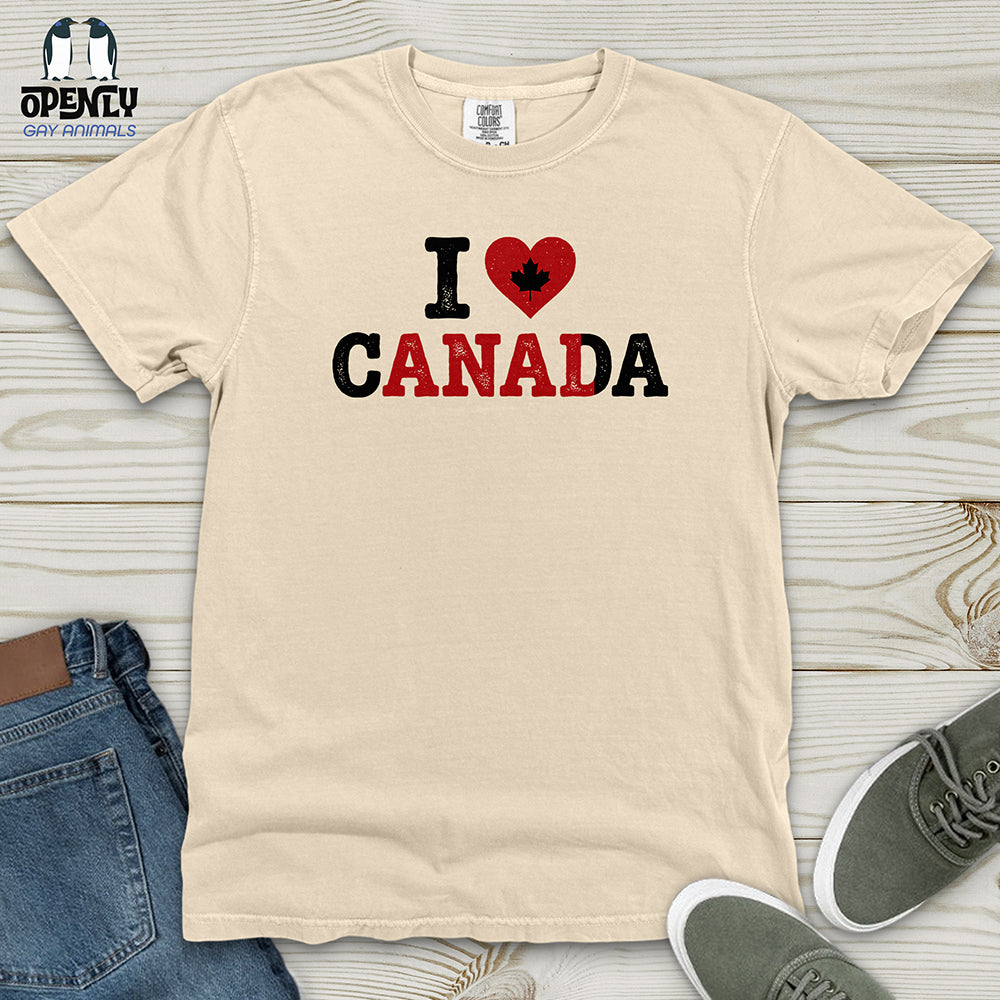 I Love Canada Heavy Cotton Comfort Colors Tee