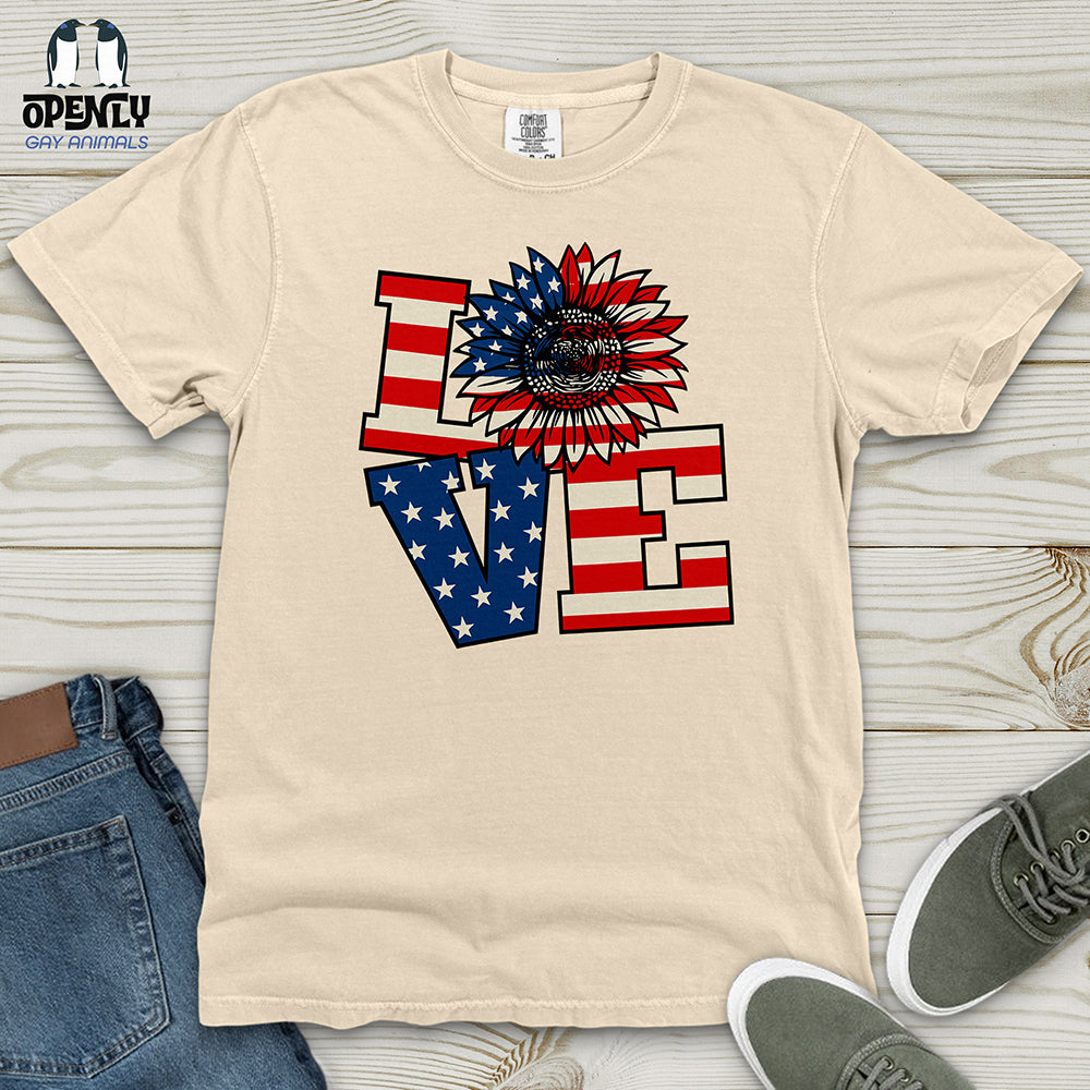 Liberty Love Floral Heavy Cotton Comfort Colors Tee