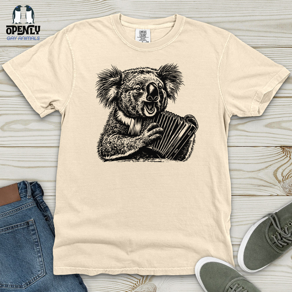 Koala Accordion Melody Heavy Cotton Comfort Colors Tee