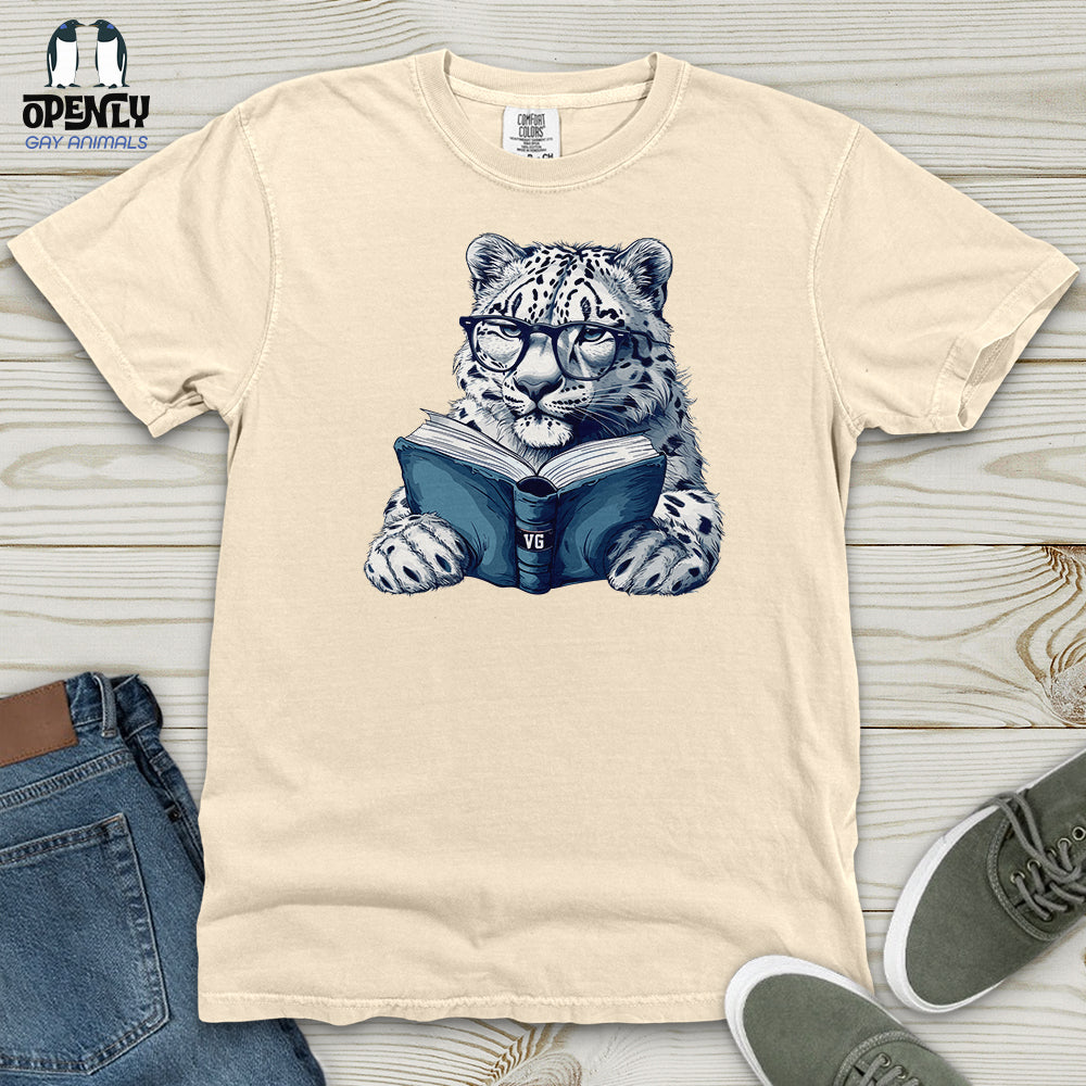 Scholarly Snow Leopard Heavy Cotton Comfort Colors Tee