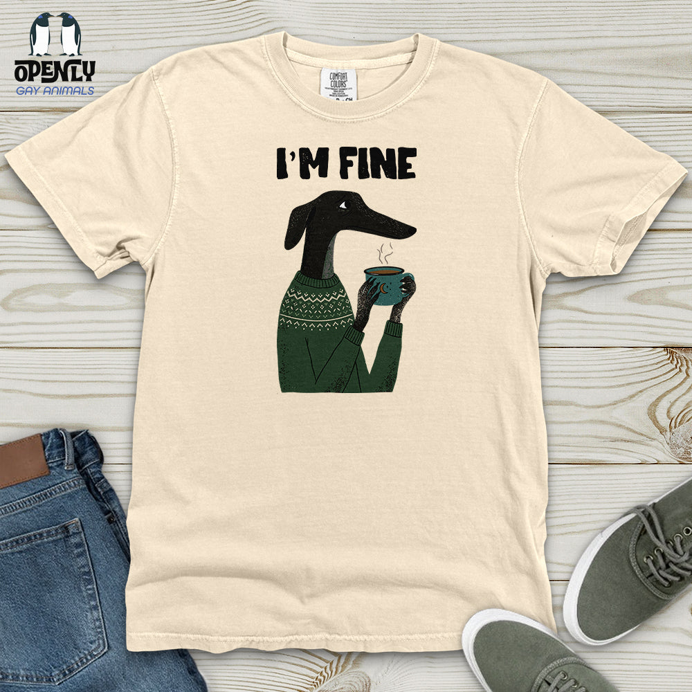 Greyhound Coffee Heavy Cotton Comfort Colors Tee