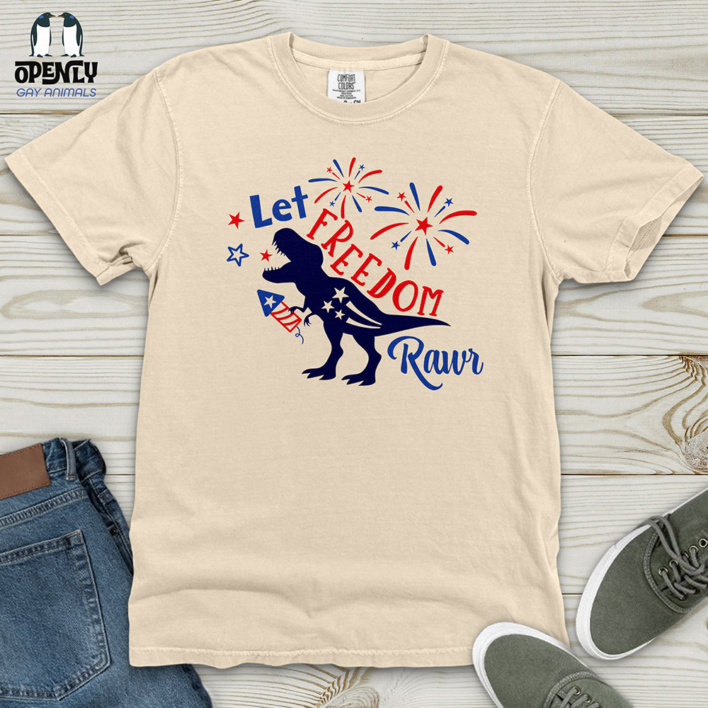 Let FREEDOM Rawr Heavy Cotton Comfort Colors Tee