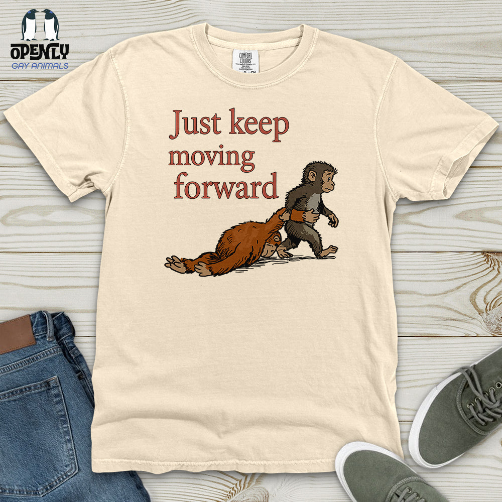 Just Keep Moving Forward Heavy Cotton Comfort Colors Tee