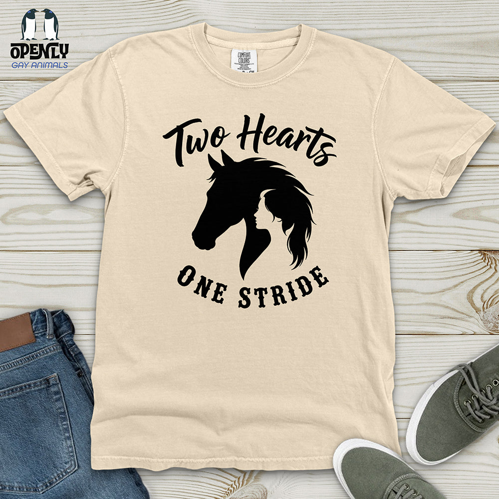 Two Hearts One Stride Heavy Cotton Comfort Colors Tee