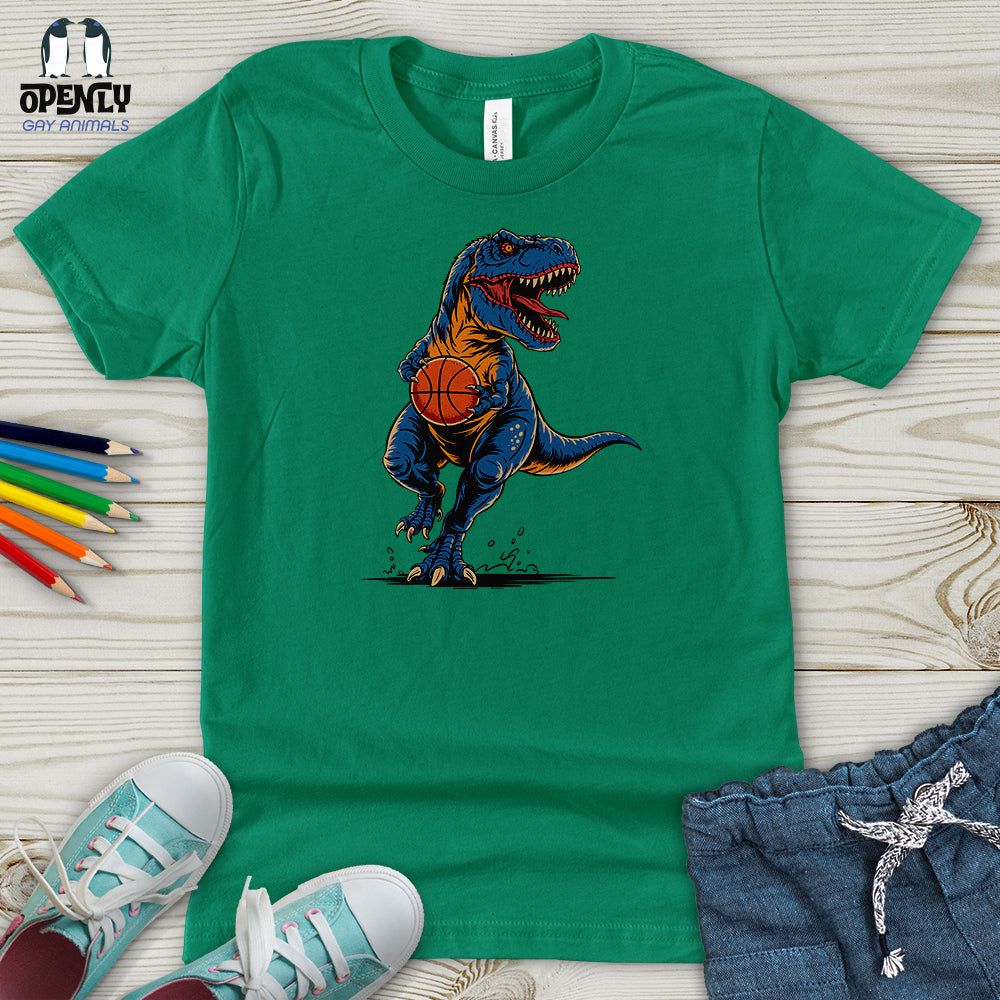 Dinosaurs Basketball Youth T-Shirt