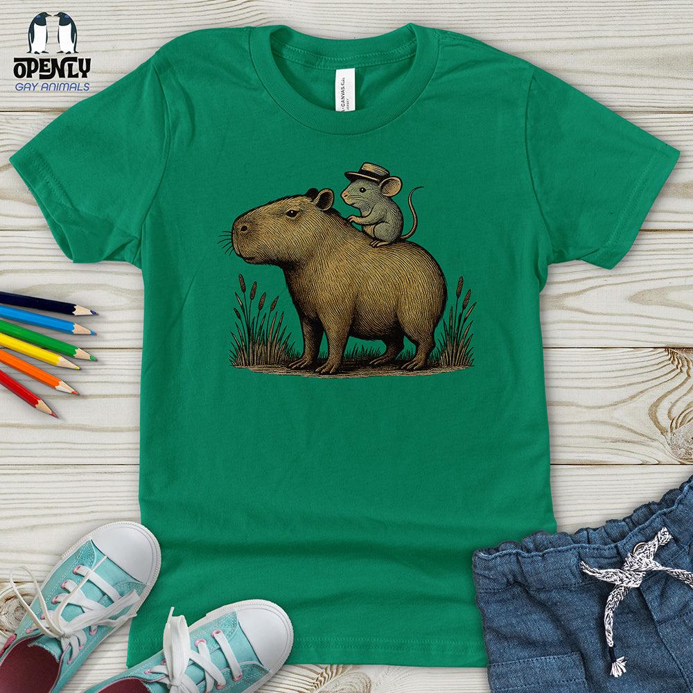 Capybara and Mouse Youth T-Shirt