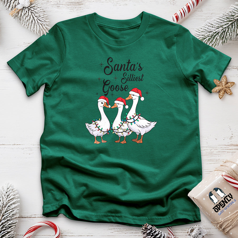 Santa's Silliest Goose Unisex t-shirt