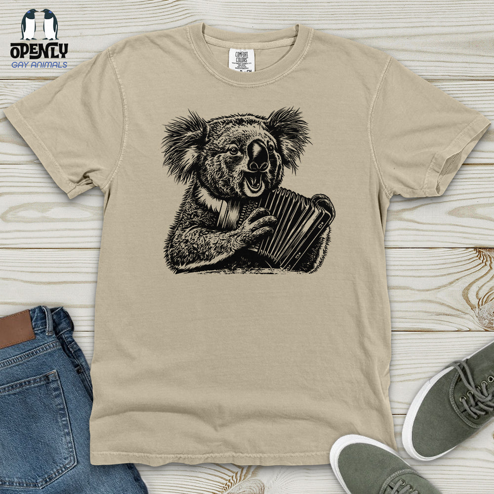 Koala Accordion Melody Heavy Cotton Comfort Colors Tee