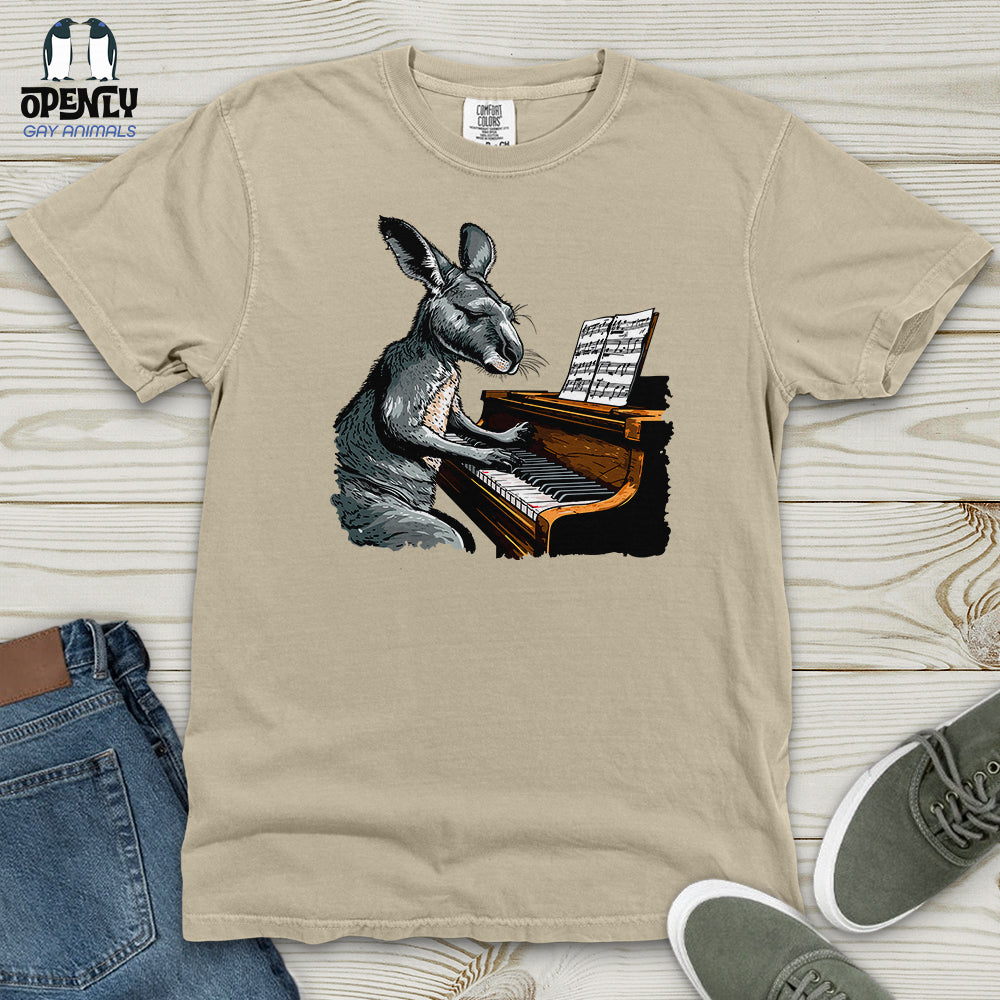 Kangaroo Piano Concert Heavy Cotton Comfort Colors Tee