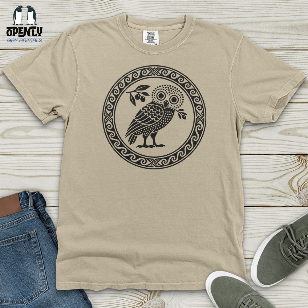 Ancient Athens Owl Heavy Cotton Comfort Colors Tee