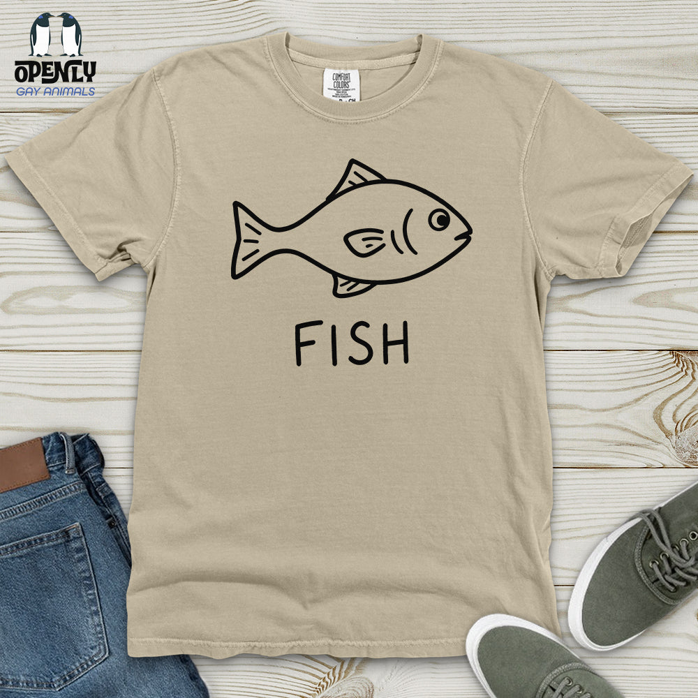 Minimalist Fish Heavy Cotton Comfort Colors Tee