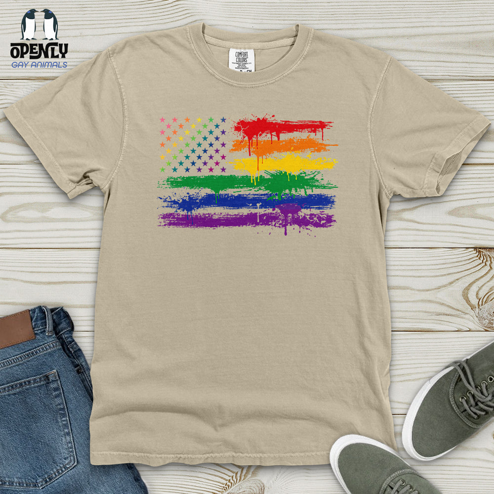 Gay Flag Heavy Cotton Comfort Colors Tee
