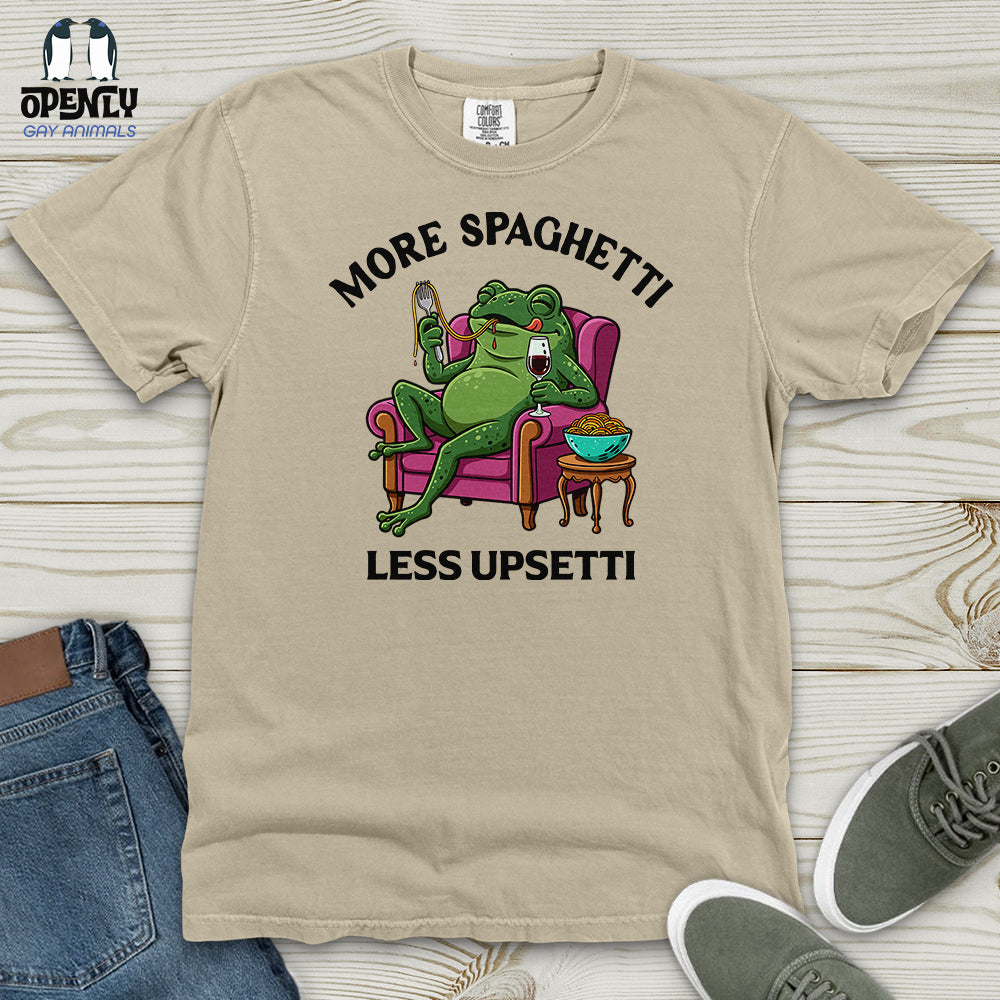 More Spaghetti Less Upsetti 3 Heavy Cotton Comfort Colors Tee