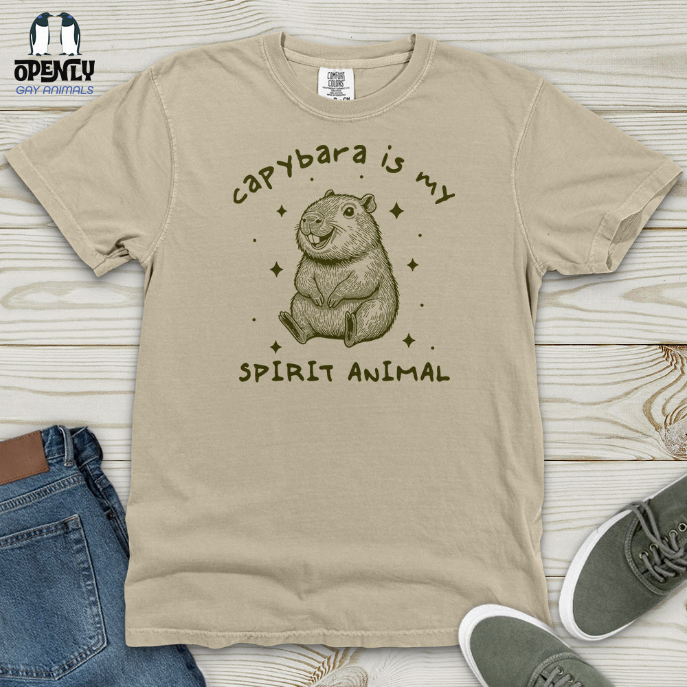 Capybara is My SPIRIT ANIMAL Heavy Cotton Comfort Colors Tee