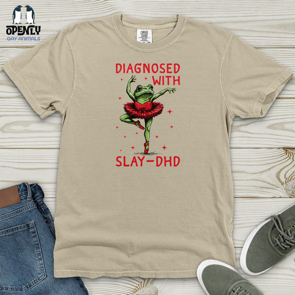 Diagnosed With Slay-Dhd Heavy Cotton Comfort Colors Tee