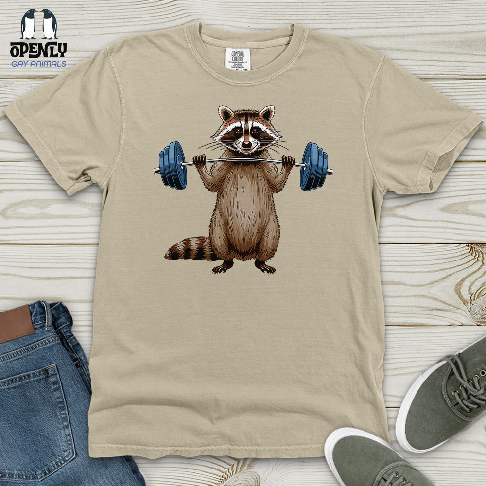Raccoon Dumbbelling Heavy Cotton Comfort Colors Tee