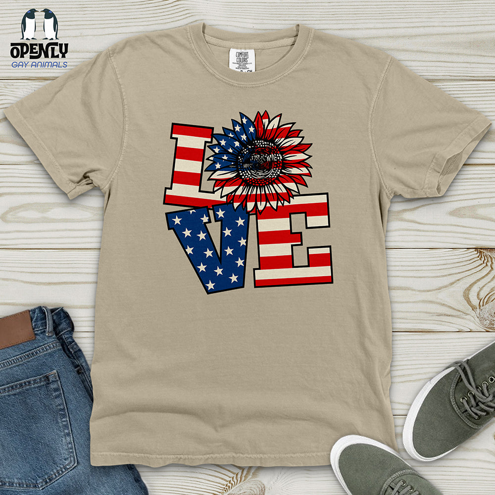 Liberty Love Floral Heavy Cotton Comfort Colors Tee