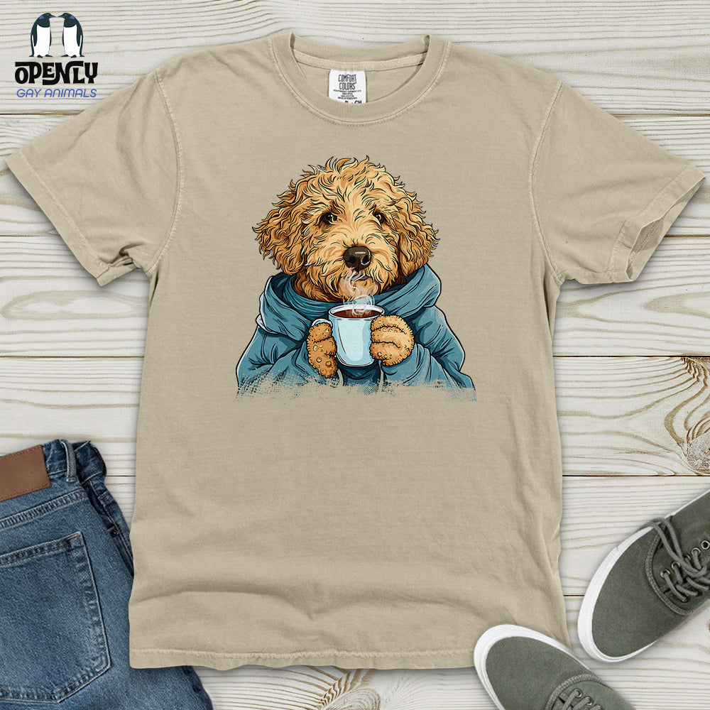 Labradoodle Cozy Beverage Heavy Cotton Comfort Colors Tee