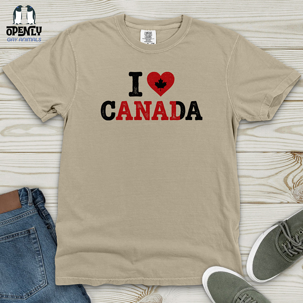 I Love Canada Heavy Cotton Comfort Colors Tee