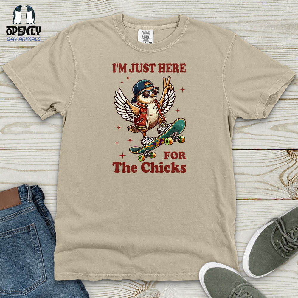 I'm Just Here for the Chicks Heavy Cotton Comfort Colors Tee