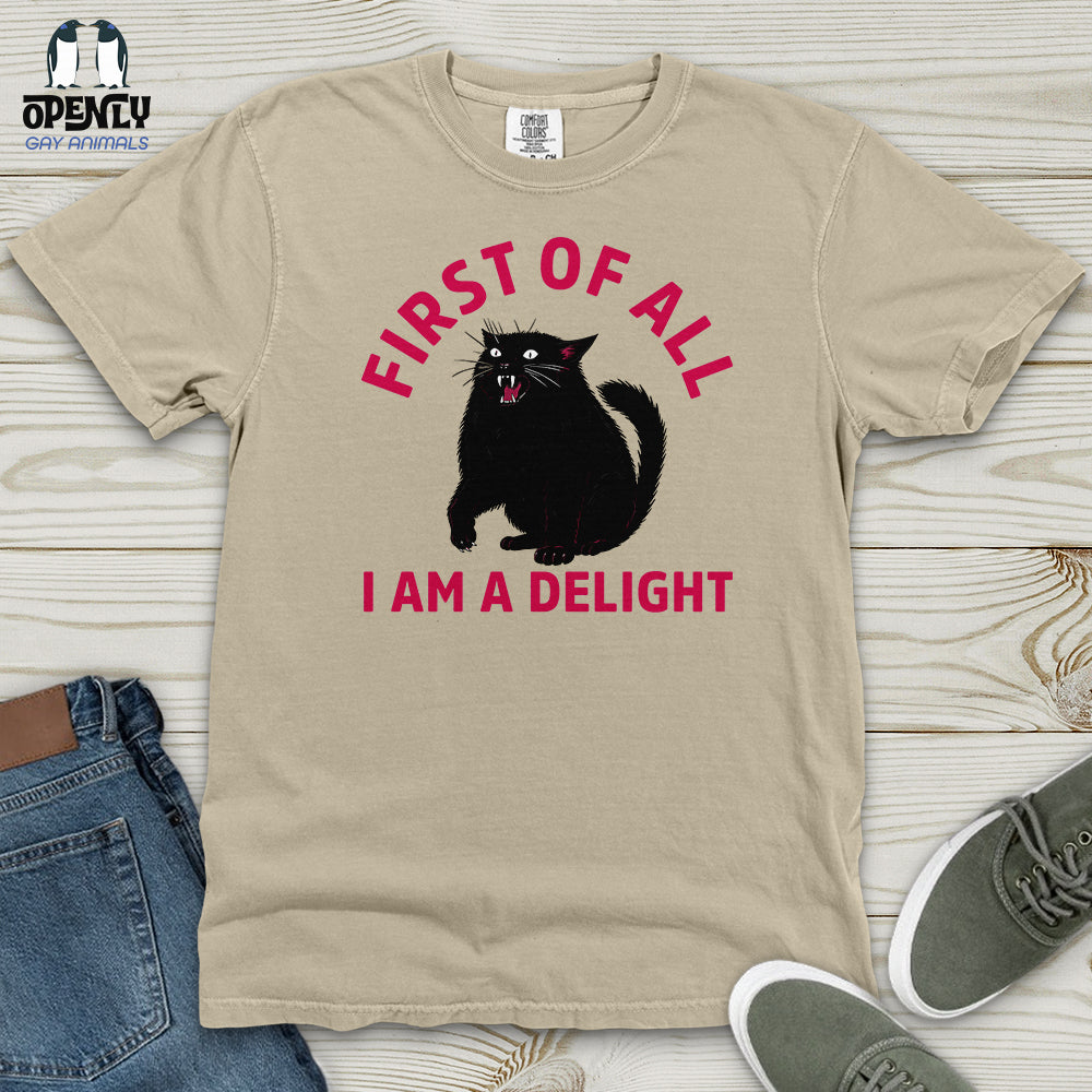 First of All I Am a Delight 03 Heavy Cotton Comfort Colors Tee
