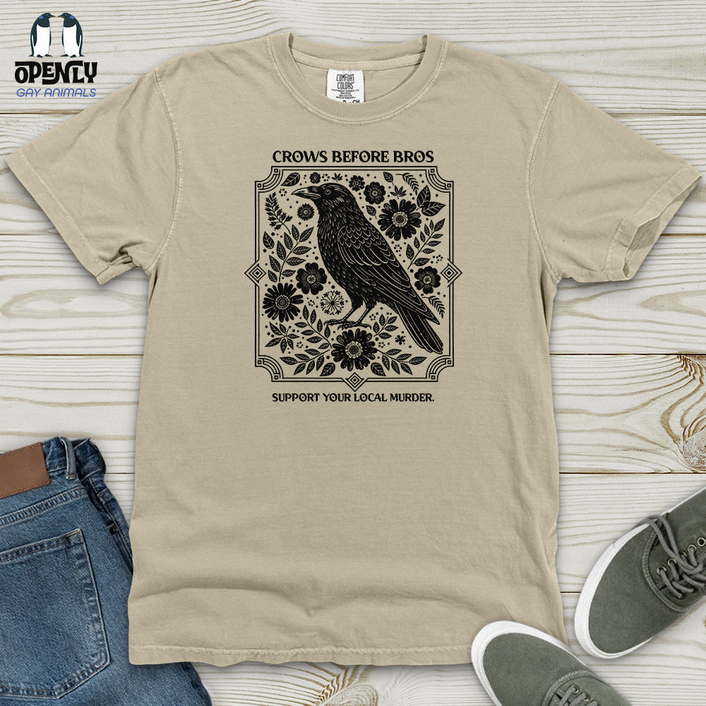 Crows Before Bros Heavy Cotton Comfort Colors Tee