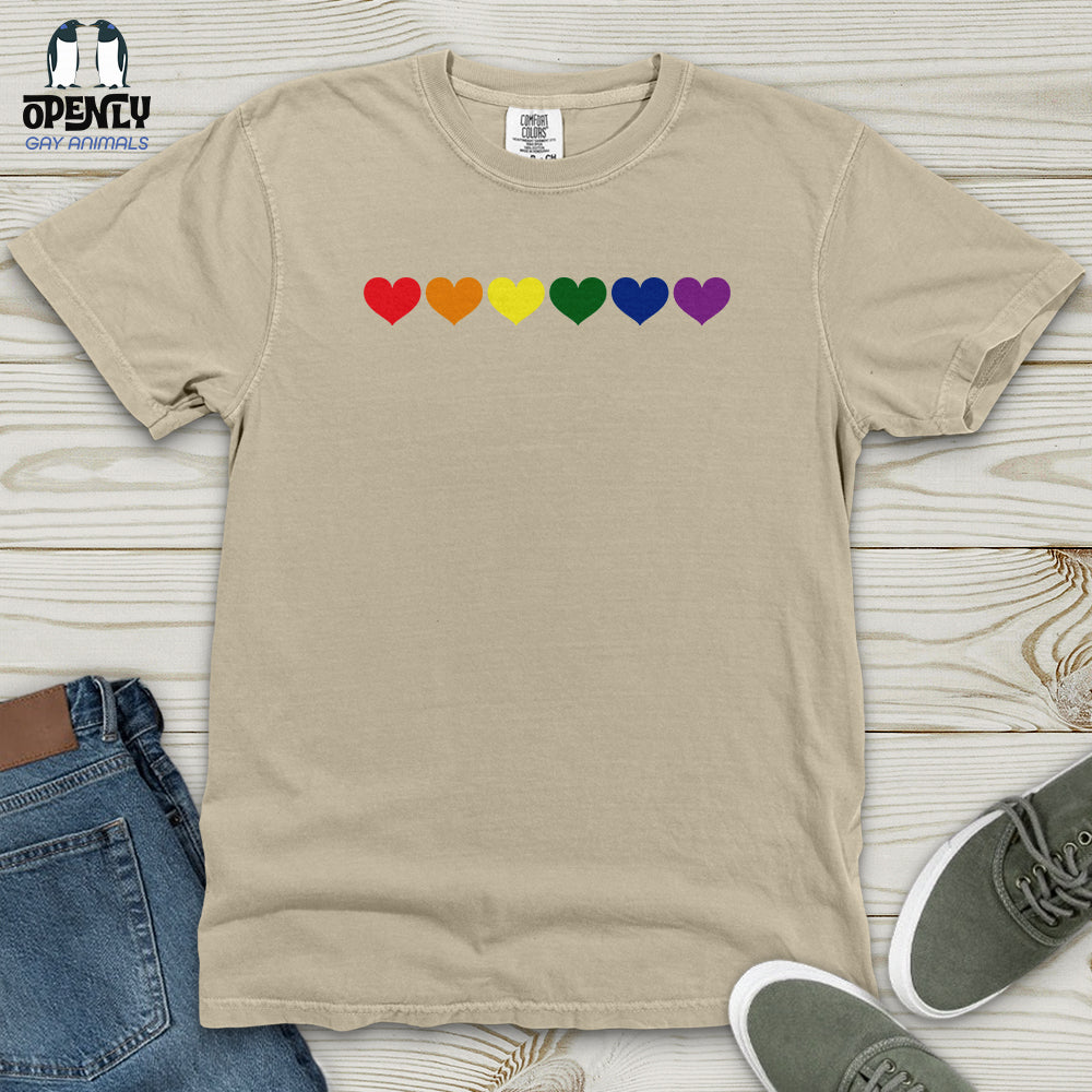 Pride Heart Heavy Cotton Comfort Colors Tee