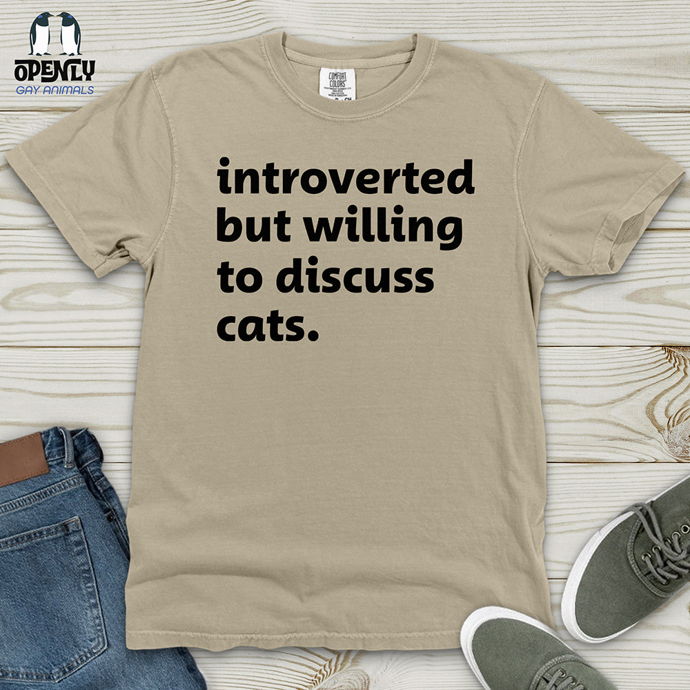 Introverted - Black Heavy Cotton Comfort Colors Tee