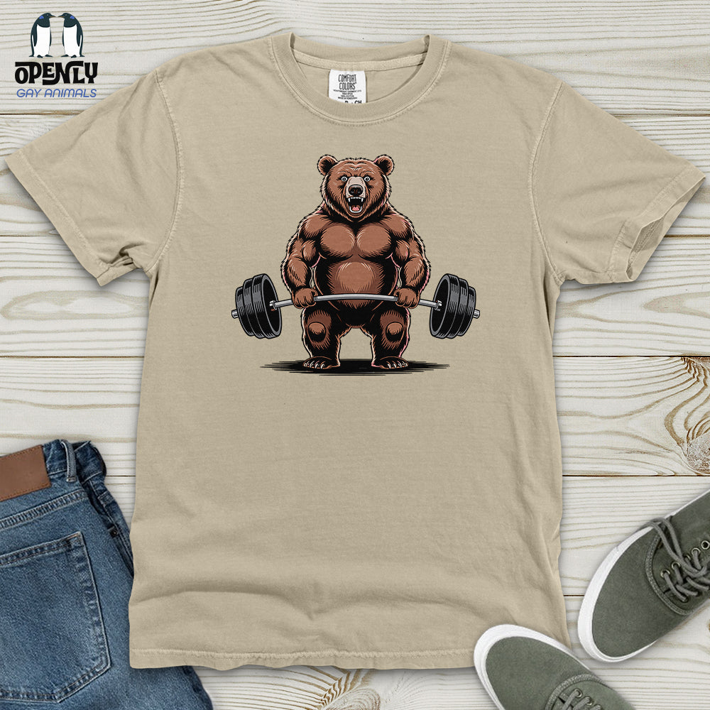 Bear Dumbbelling Heavy Cotton Comfort Colors Tee