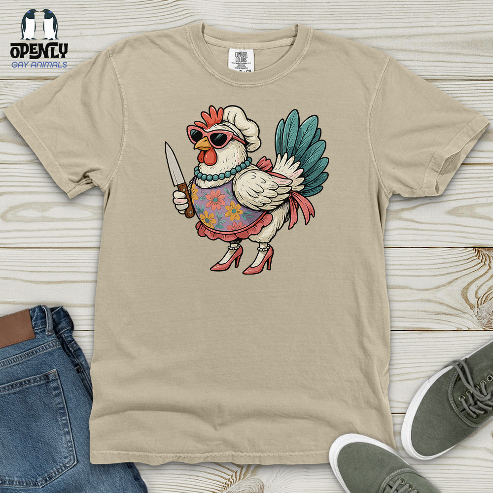 Funny  Rooster Chicken Heavy Cotton Comfort Colors Tee