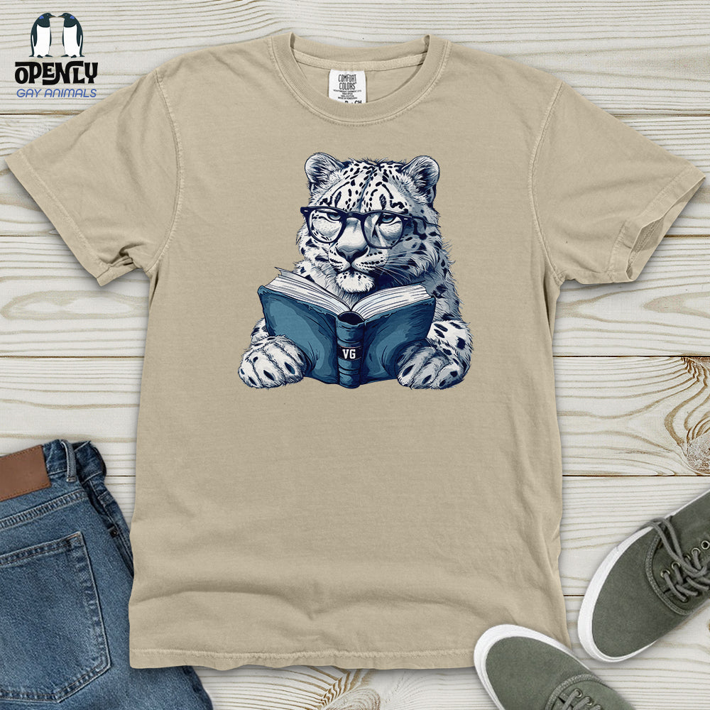 Scholarly Snow Leopard Heavy Cotton Comfort Colors Tee