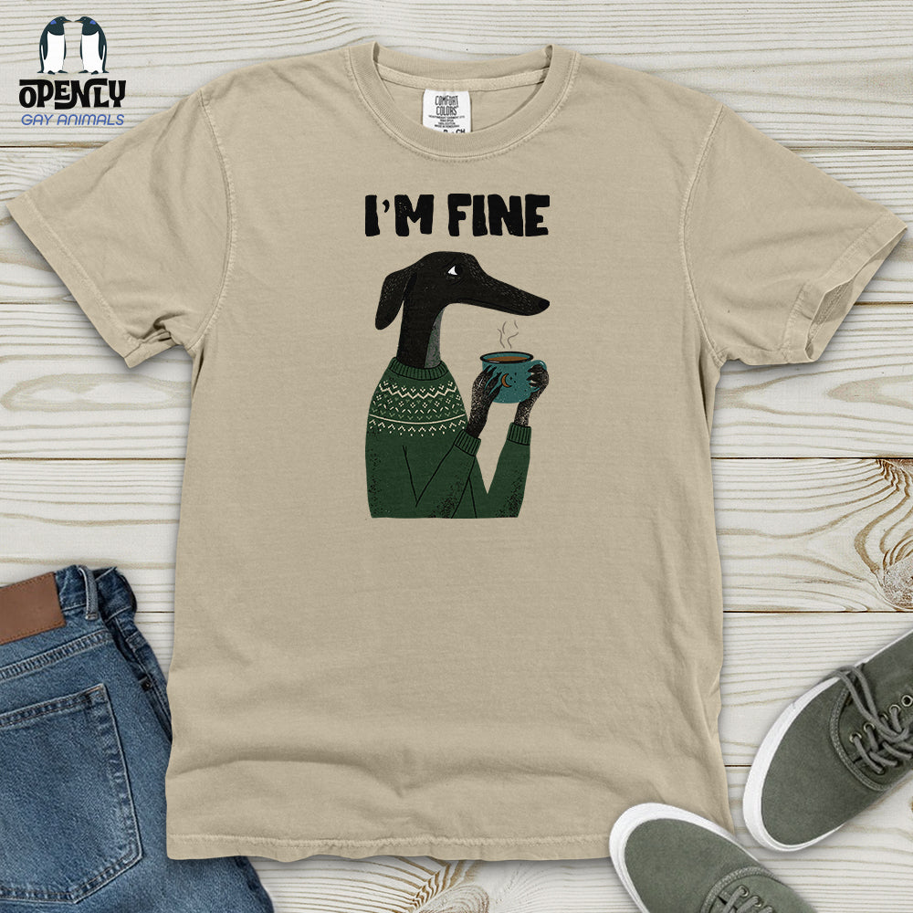 Greyhound Coffee Heavy Cotton Comfort Colors Tee