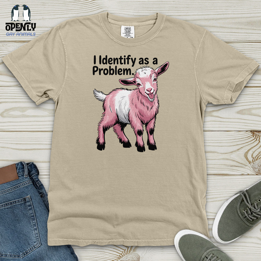 I Identify as a Problem Heavy Cotton Comfort Colors Tee