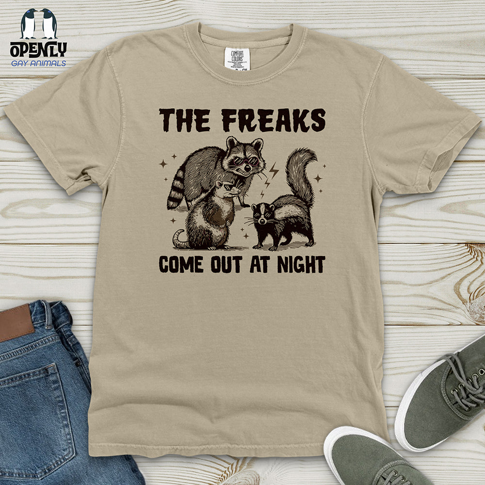 The Freaks Come Out at Night Heavy Cotton Comfort Colors Tee