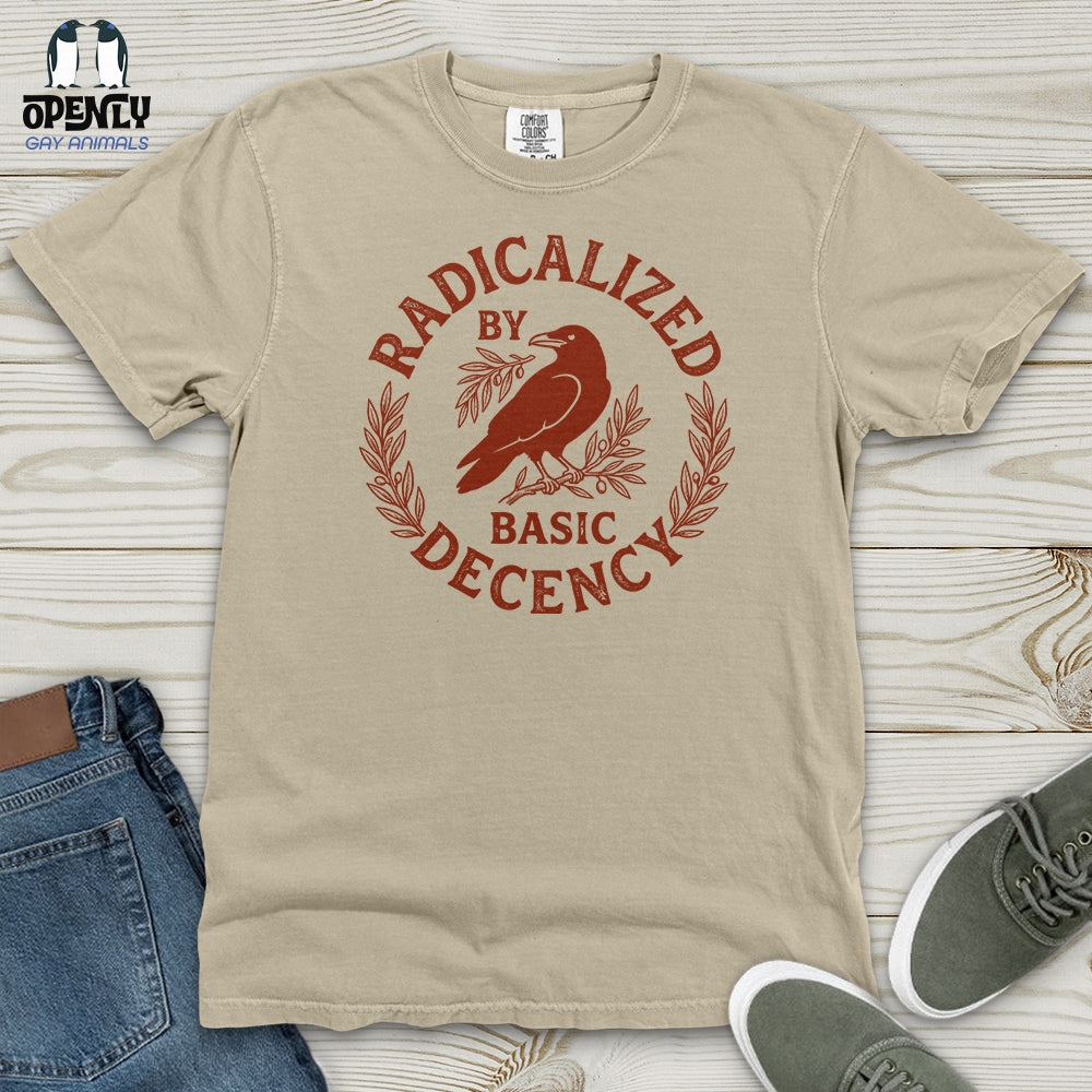 Radicalized By Basic Decency Heavy Cotton Comfort Colors Tee